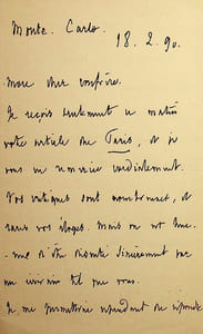 Lettre autographe signée
