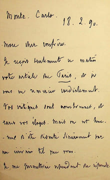 Lettre autographe signée. Albert Delpit (1849-1893), écrivain, né à la Nouvelle-Orléans (USA).