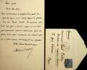 Lettre autographe sign&eacute;e &agrave; Paul Dalloz. Albert Delpit (1849-1893), &eacute;crivain, n&eacute; &agrave; la Nouvelle-Orl&eacute;ans (USA).