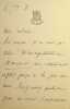 Lettre autographe sign&eacute;e. Albert Delpit (1849-1893), &eacute;crivain, n&eacute; &agrave; la Nouvelle-Orl&eacute;ans (USA).