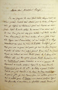 Lettre autographe signée à Ernest Bouju