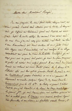 Lettre autographe signée à Ernest Bouju. Georges Darboy (1813-1871), évêque de Nancy puis archevêque de Paris, fusillé par la Commune le 24 mai 1871.