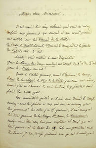 Lettre autographe signée à Ernest Bouju