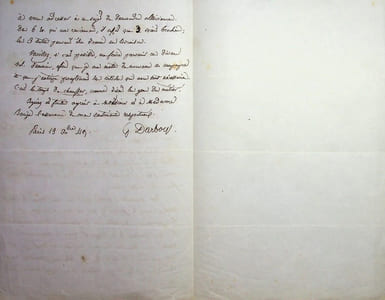 Lettre autographe signée à Ernest Bouju