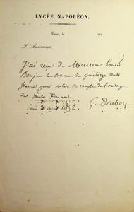Lettre autographe signée à Ernest Bouju