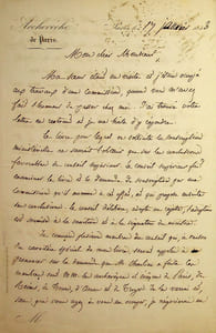 Lettre autographe signée à Ernest Bouju