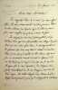 Lettre autographe sign&eacute;e &agrave; Georges Darboy. Georges Darboy (1813-1871), &eacute;v&ecirc;que de Nancy puis archev&ecirc;que de Paris, fusill&eacute; par la Commune le 24 mai ...