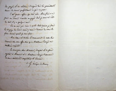 Lettre autographe signée à Ernest Bouju