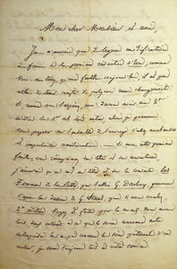 Lettre autographe signée à Ernest Bouju