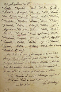 Lettre autographe signée à Ernest Bouju