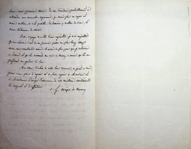 Lettre autographe signée à Ernest Bouju