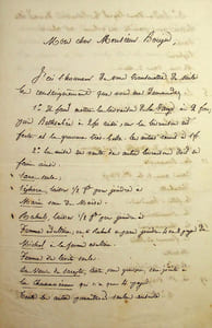 Lettre autographe signée à Ernest Bouju
