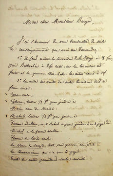 Lettre autographe signée à Ernest Bouju. Georges Darboy (1813-1871), évêque de Nancy puis archevêque de Paris, fusillé par la Commune le 24 mai 1871.