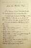 Lettre autographe sign&eacute;e &agrave; Georges Darboy. Georges Darboy (1813-1871), &eacute;v&ecirc;que de Nancy puis archev&ecirc;que de Paris, fusill&eacute; par la Commune le 24 mai ...