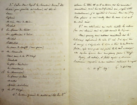 Lettre autographe signée à Ernest Bouju. Georges Darboy (1813-1871), évêque de Nancy puis archevêque de Paris, fusillé par la Commune le 24 mai 1871.