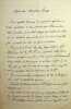 Lettre autographe sign&eacute;e &agrave; Georges Darboy. Georges Darboy (1813-1871), &eacute;v&ecirc;que de Nancy puis archev&ecirc;que de Paris, fusill&eacute; par la Commune le 24 mai ...