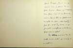 Lettre autographe sign&eacute;e. Gustave Lanson (1857-1934), historien de la litt&eacute;rature, critique litt&eacute;raire, directeur de l'Ecole normale sup&eacute;rieure. 
