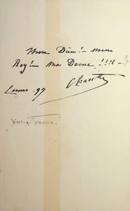 Lettre autographe signée