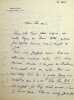 Lettre autographe sign&eacute;e &agrave; Maurice Wilmotte. Henri Lavedan (1859-1940), &eacute;crivain, journaliste, membre de l'Acad&eacute;mie fran&ccedil;aise.