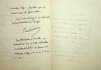 Lettre autographe sign&eacute;e &agrave; Maurice Wilmotte. Pierre Mille (1864-1941), &eacute;crivain, journaliste.