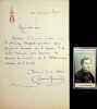 Lettre autographe sign&eacute;e &agrave; Eug&egrave;ne Ritt. Gilles de Saint Germain (1833-1899), acteur notamment de l'Od&eacute;on, de la Com&eacute;die fran&ccedil;aise et du Vaudeville. 