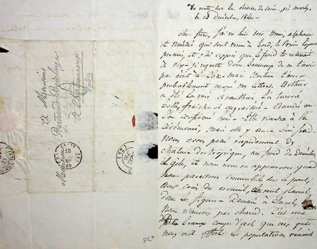Lettre autographe signée au moment du retour des cendres de Napoléon. Henri-Gatien Bertrand (1773-1844), général, compagnon de Napoléon à ...