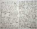 Lettre autographe sign&eacute;e avec dessin au moment du retour des cendres de Napol&eacute;on - r&eacute;ception &agrave; Bahia (Br&eacute;sil). Henri-Gatien Bertrand (1773-1844), ...