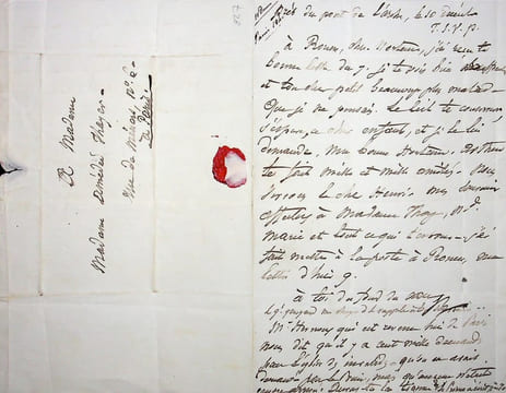 Lettre autographe signée au moment du retour des cendres de Napoléon. Henri-Gatien Bertrand (1773-1844), général, compagnon de Napoléon à ...
