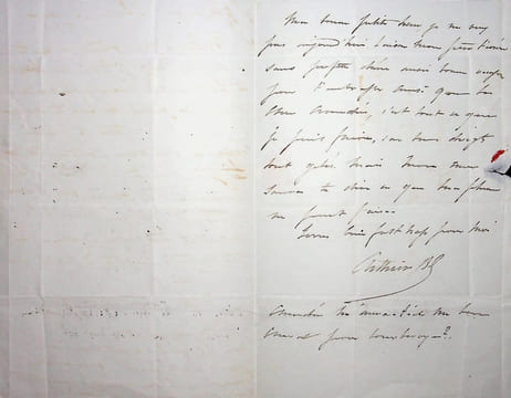 Lettre autographe signée au moment du retour des cendres de Napoléon. Henri-Gatien Bertrand (1773-1844), général, compagnon de Napoléon à ...