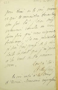 Lettre autographe signée