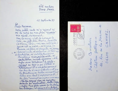 Lettre autographe signée