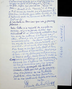 Lettre autographe signée