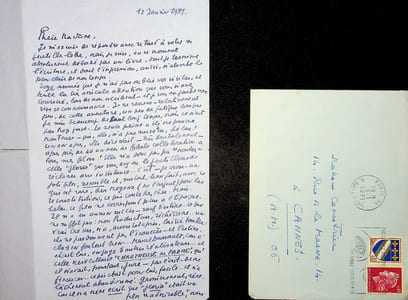 Lettre autographe signée