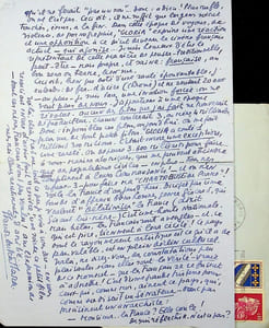 Lettre autographe signée