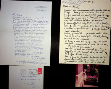 Lettre autographe signée