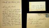 Lettre autographe sign&eacute;e. Fran&ccedil;ois Charles du Barail (1820-1902), g&eacute;n&eacute;ral, ministre de la guerre. 