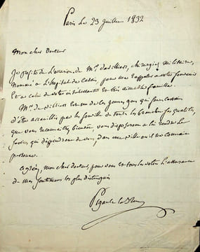 Lettre autographe signée. Charles-Antoine-Guillaume Pigault de l'Épinoy, dit Pigault-Lebrun (1753-1835), écrivain.