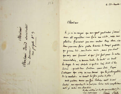 Lettre autographe signée