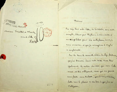 Lettre autographe signée