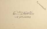 Carte autographe. Cesare Cant&ugrave; (1804-1895), &eacute;crivain, historien, homme politique. 