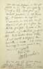 Lettre autographe sign&eacute;e. Maurice Bouchor (1855-1929), po&egrave;te, &eacute;crivain. 