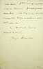 Lettre autographe sign&eacute;e. Georges Beaume (1861-1940), &eacute;crivain, journaliste, laur&eacute;at de divers prix de l'Acad&eacute;mie fran&ccedil;aise. 