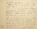 Lettre autographe sign&eacute;e &agrave; Georges Montorgueil. Gustave Babin (1865-1939), journaliste. 