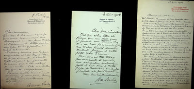 Lettre autographe signée à Georges Montorgueil (lot de 3)