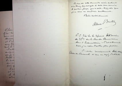 Lettre autographe signée à Georges Montorgueil (lot de 3)