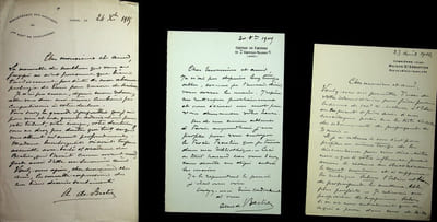 Lettre autographe signée à Georges Montorgueil (lot de 3)