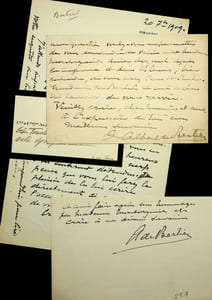 Lettre autographe signée à Georges Montorgueil (lot de 3)