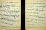 Lettre autographe sign&eacute;e. Gustave Bord (1852-1934), historien. 