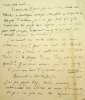 Lettre autographe sign&eacute;e &agrave; Robert Brussel. Eug&egrave;ne Morel (1869-1934), &eacute;crivain, critique, biblioth&eacute;caire &agrave; la BnF. 