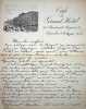 Lettre autographe sign&eacute;e &agrave; Georges Montorgueil. Ren&eacute; Emery (1861-1918), journaliste, romancier, r&eacute;dacteur en chef du journal Fin de Si&egrave;cle. 